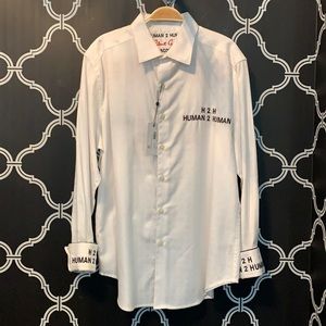 Robert Graham Human 2 Human white button up